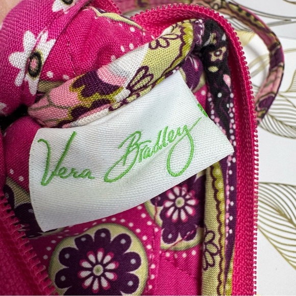 Vera Bradley Pink Floral Women's Wristlet - Picture 8 of 13